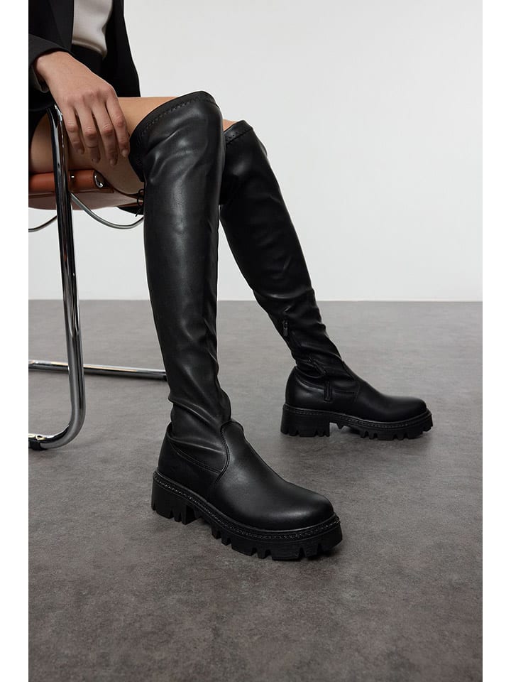 Kozačky trendyol Schwarz 3291014 Stiefel in Schwarz - 5