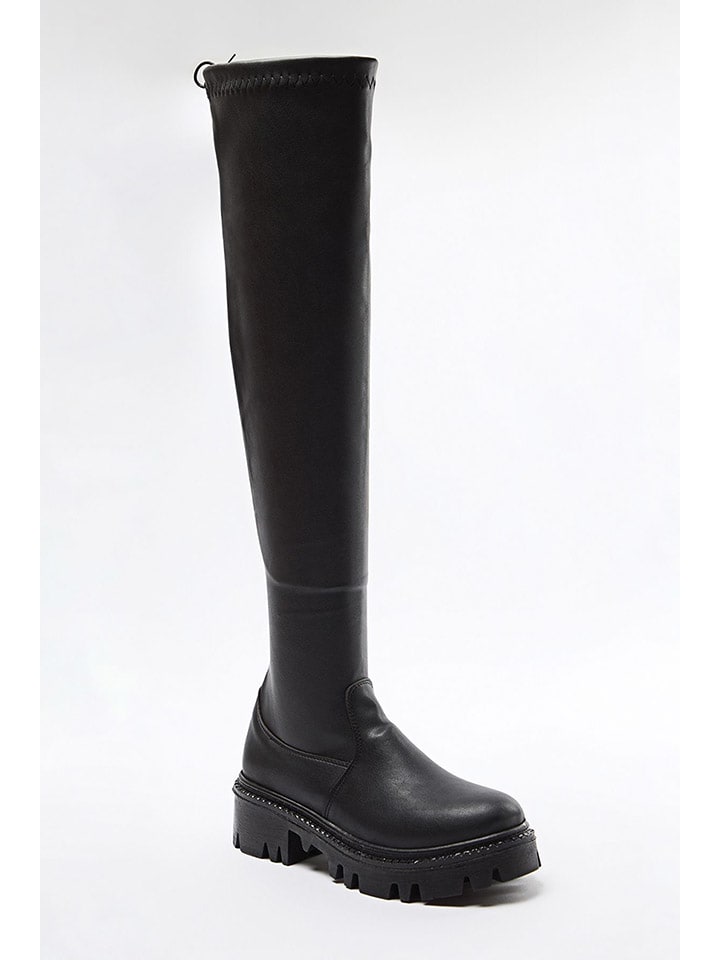 Kozačky trendyol Schwarz 3291014 Stiefel in Schwarz - 8