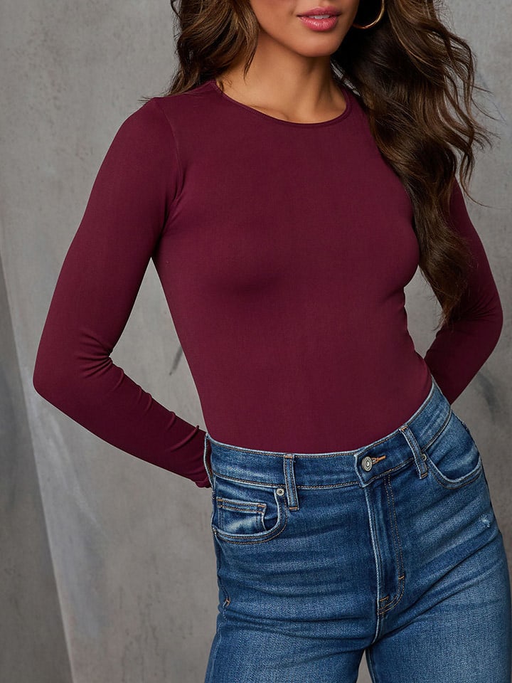Milan Kiss Bordeaux 7012519 Longsleeve in Bordeaux - 4