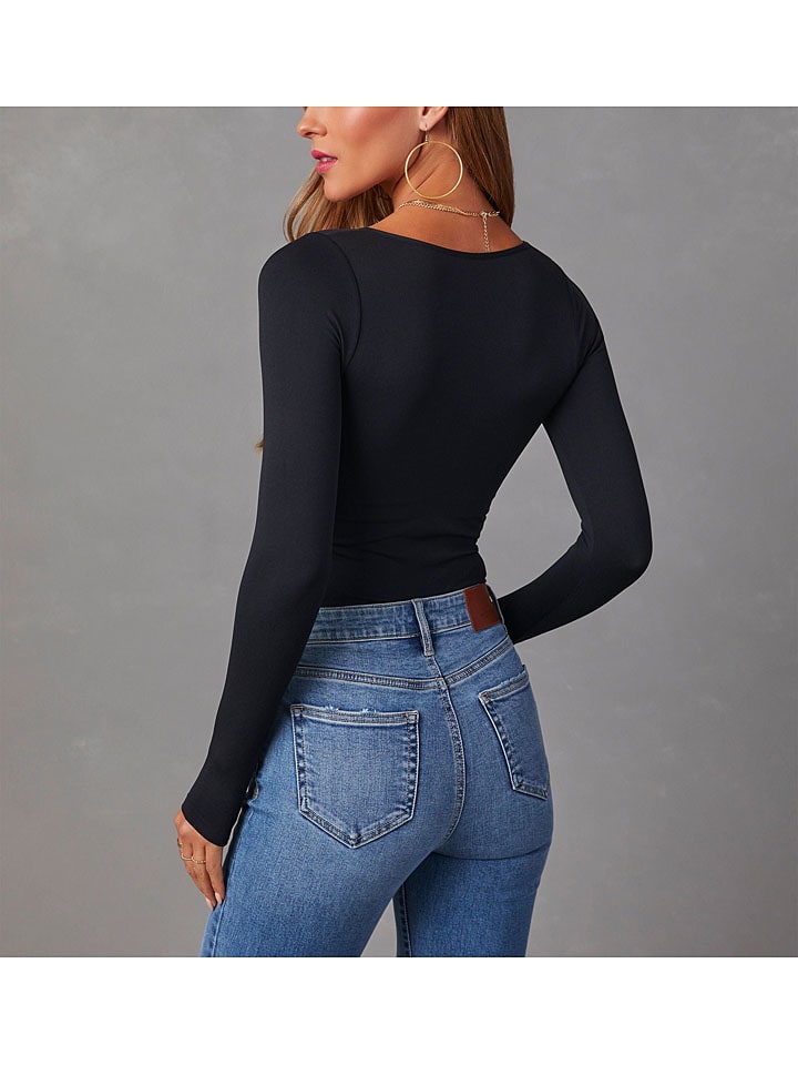 Milan Kiss Schwarz 1168495 Longsleeve in Schwarz - 6