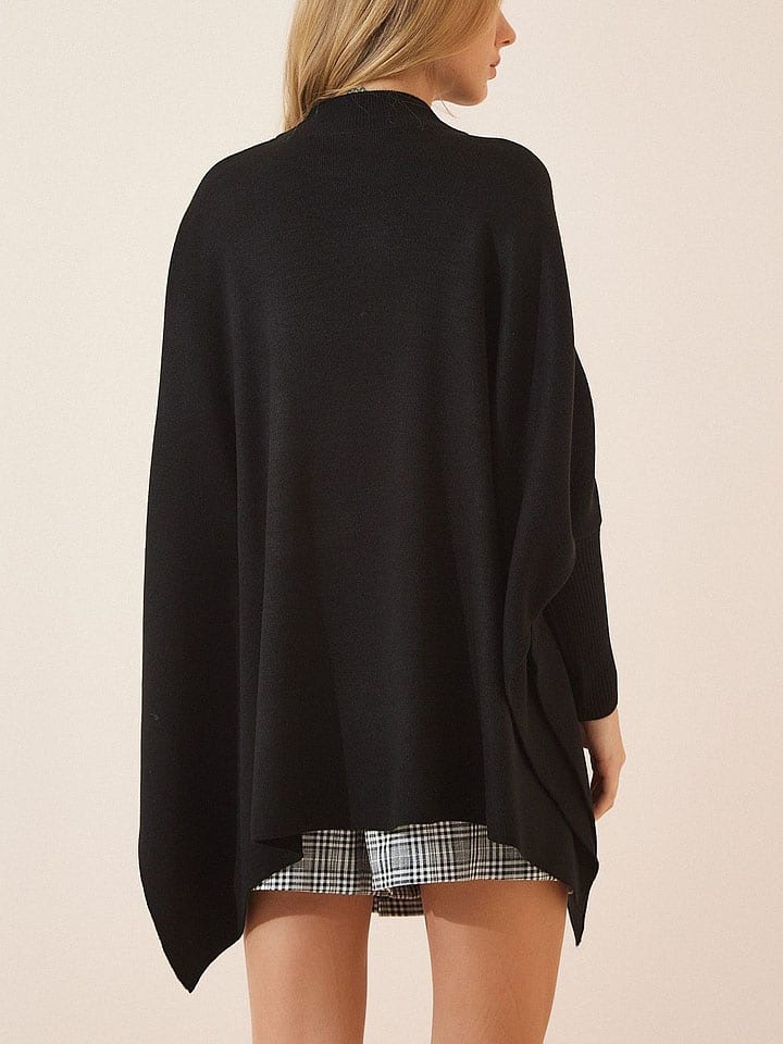 Bunda Milan Kiss Schwarz 2123924 Poncho in Schwarz - 2