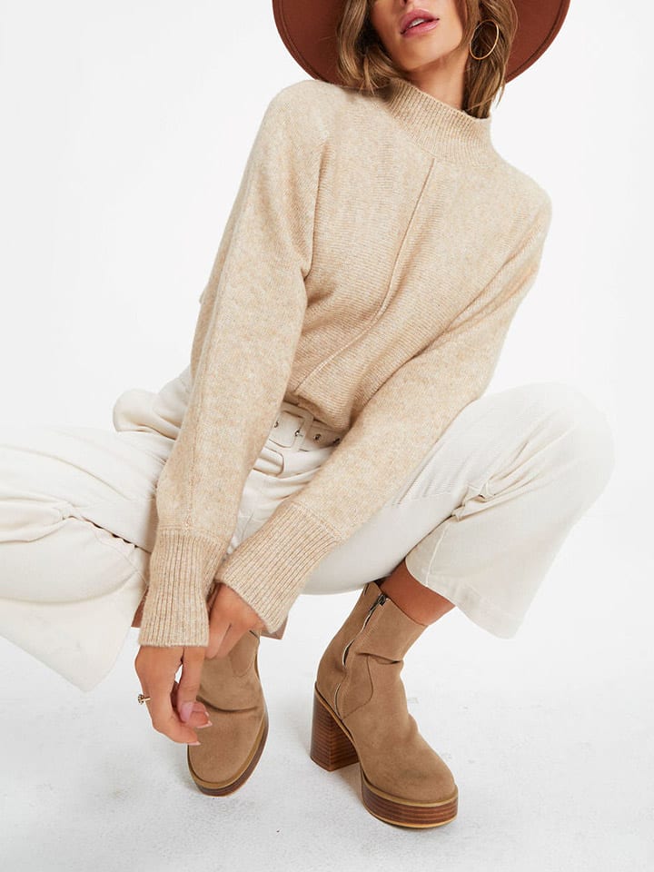 Milan Kiss Beige 8814697 Pullover in Beige - 3