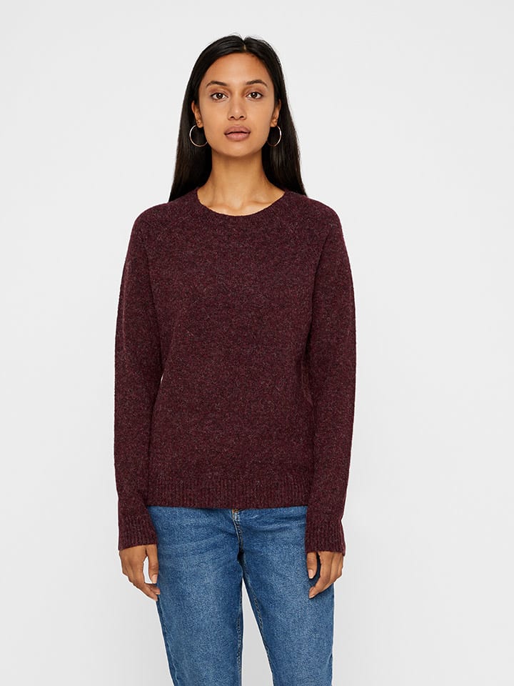 Vero Moda Rot 890908 Pullover in Bordeaux in Rot - 1