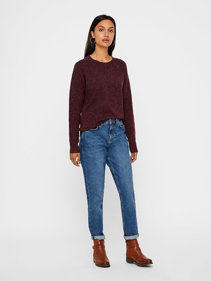 Vero Moda Rot 890908 Pullover in Bordeaux in Rot - 2