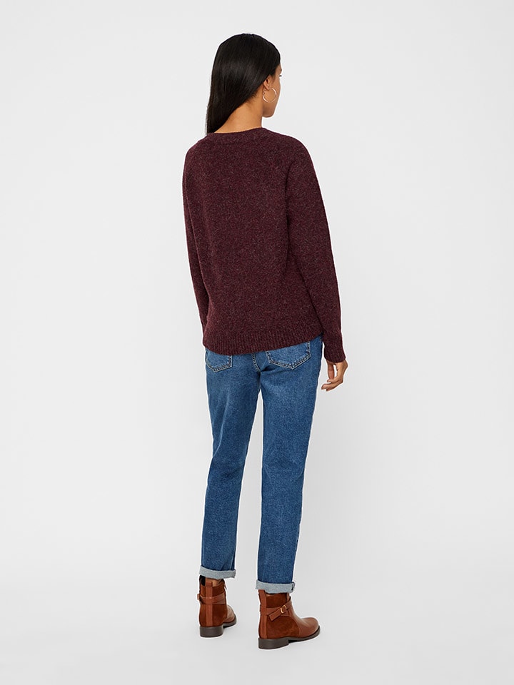 Vero Moda Rot 890908 Pullover in Bordeaux in Rot - 3