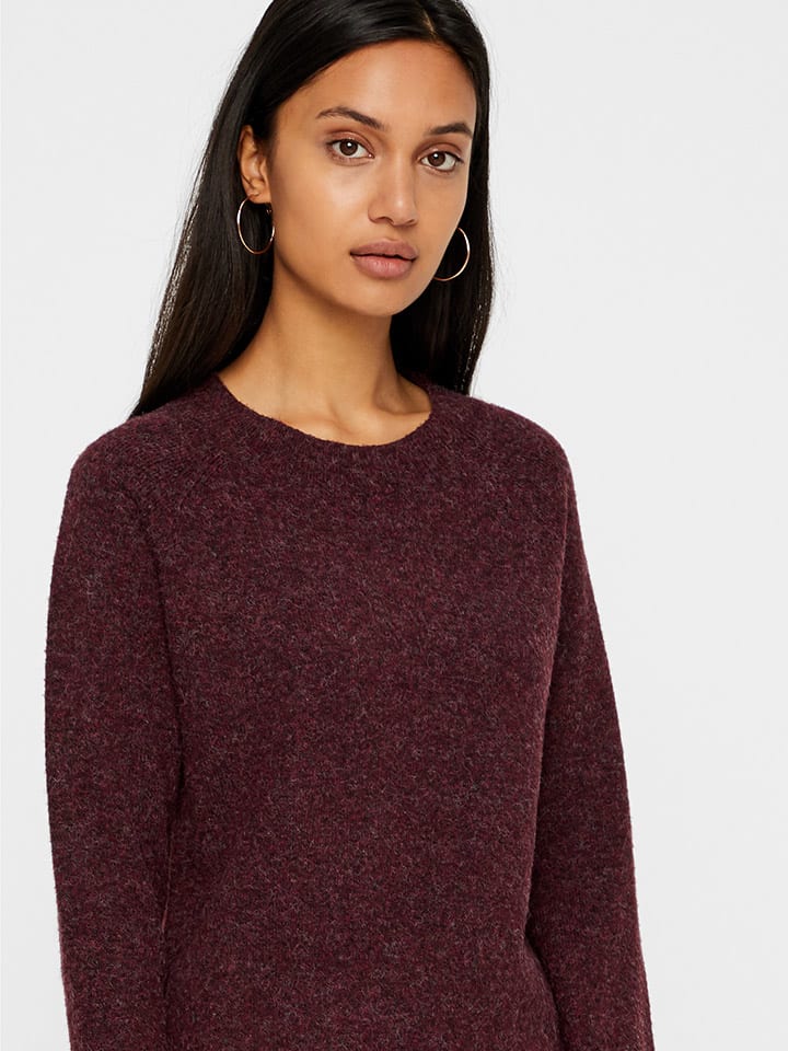 Vero Moda Rot 890908 Pullover in Bordeaux in Rot - 4