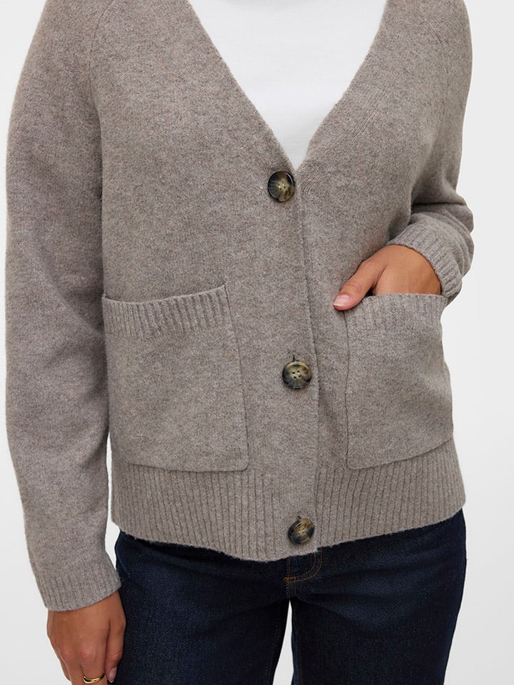 Vero Moda Taupe 944845 Cardigan in Taupe - 4