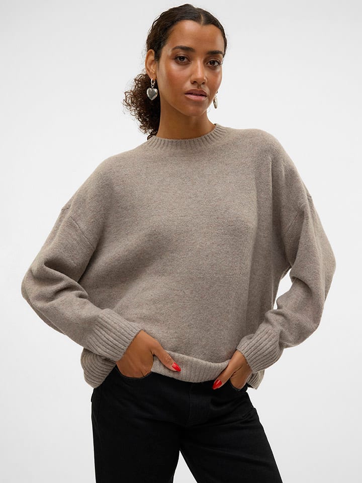 Vero Moda Taupe 5479795 Pullover in Taupe - 4