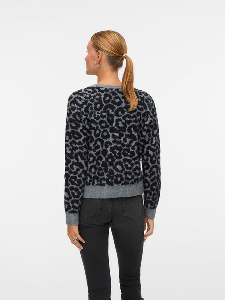 Vero Moda Grau/ Schwarz 884149 Cardigan in Grau/ Schwarz - 2