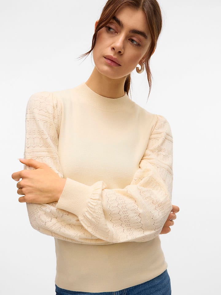 Vero Moda Beige 1529565 Pullover in Beige - 4