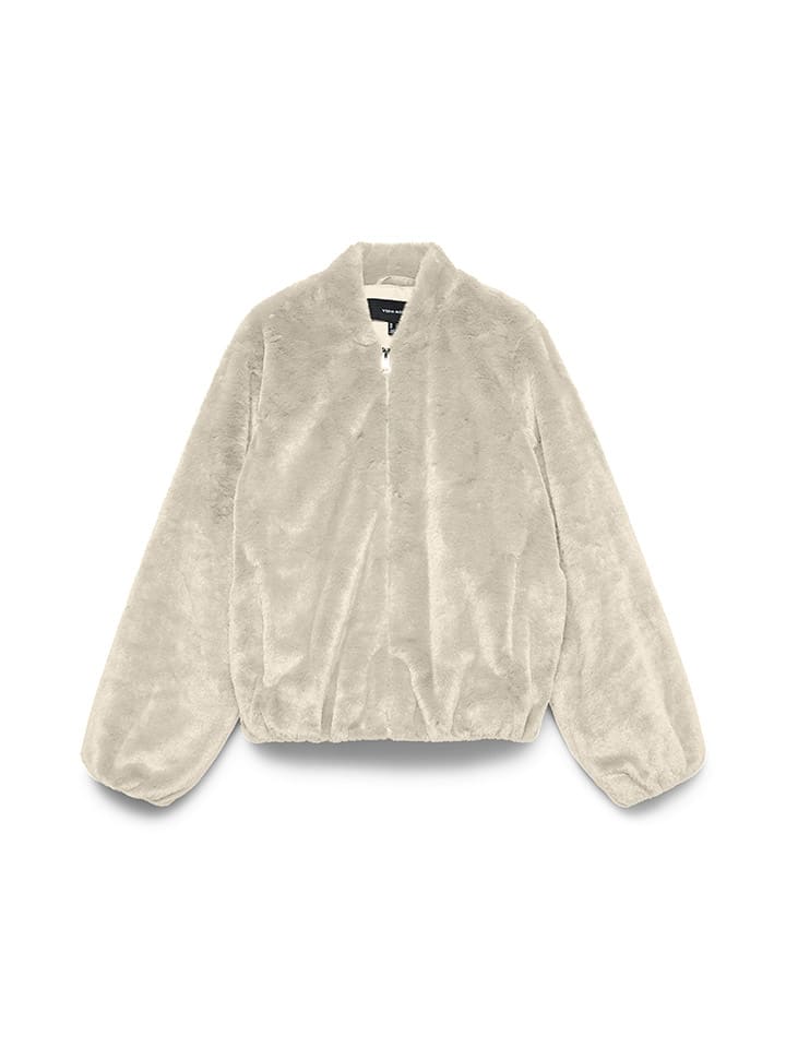 Bunda Vero Moda Beige 302167 Kunstpelzjacke "VMSONJALIGA" in Beige - 6
