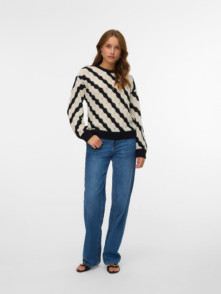 Vero Moda Schwarz/ Beige 4722452 Pullover in Schwarz/ Beige - 3