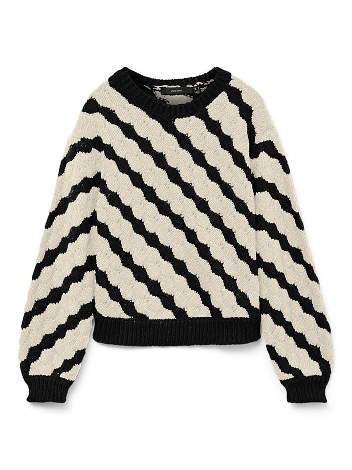 Vero Moda Schwarz/ Beige 4722452 Pullover in Schwarz/ Beige - 5