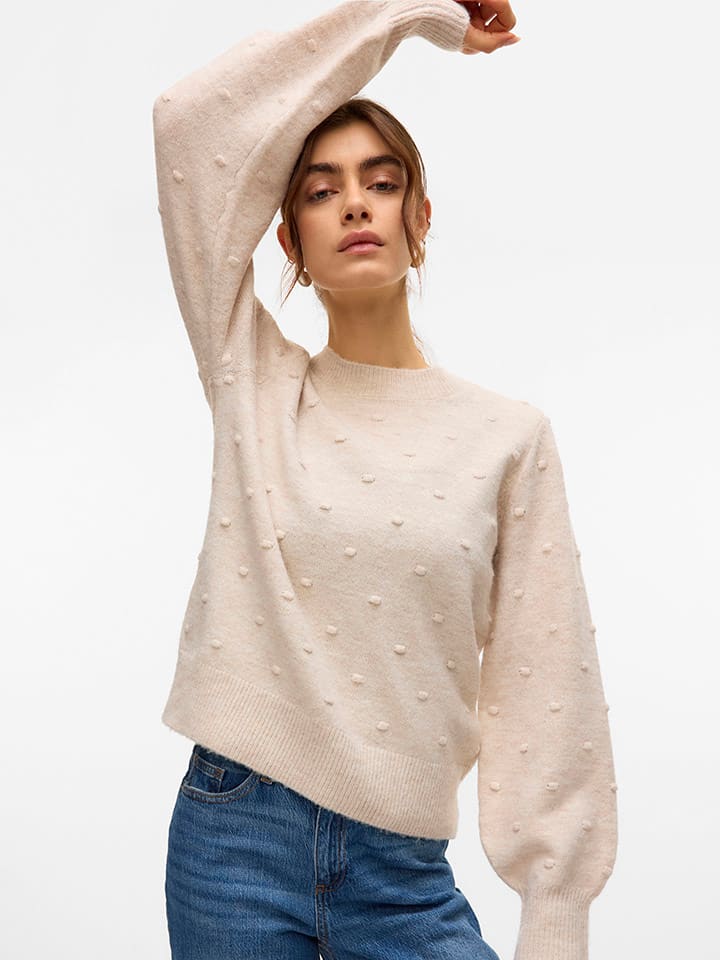 Vero Moda Beige 2187474 Pullover in Beige - 4