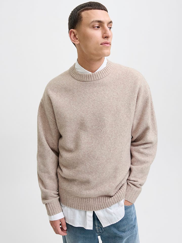 Svetr Jack & Jones Beige 5428495 Pullover in Beige - 3