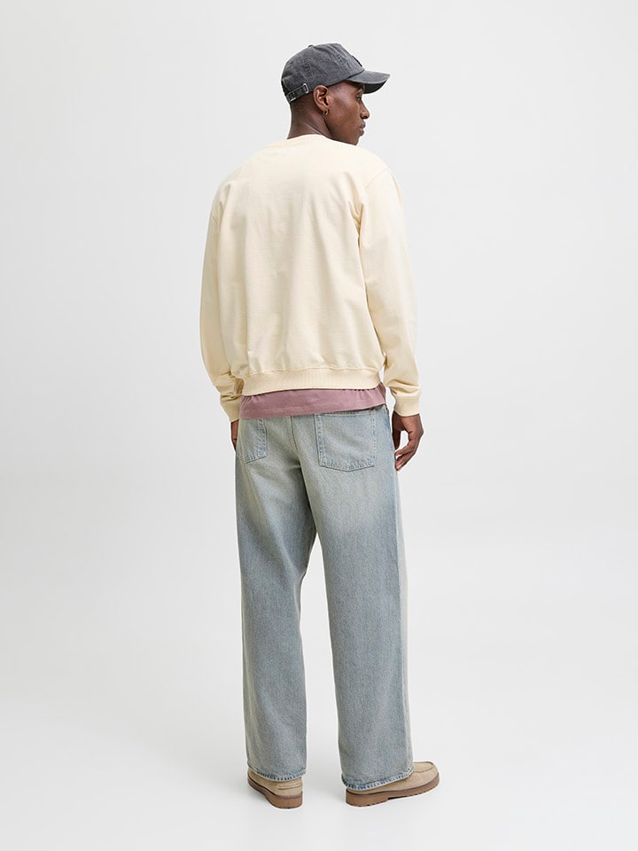 Mikina Jack & Jones Creme 9210189 Sweatshirt in Creme - 3