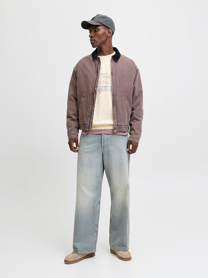 Mikina Jack & Jones Creme 9210189 Sweatshirt in Creme - 4