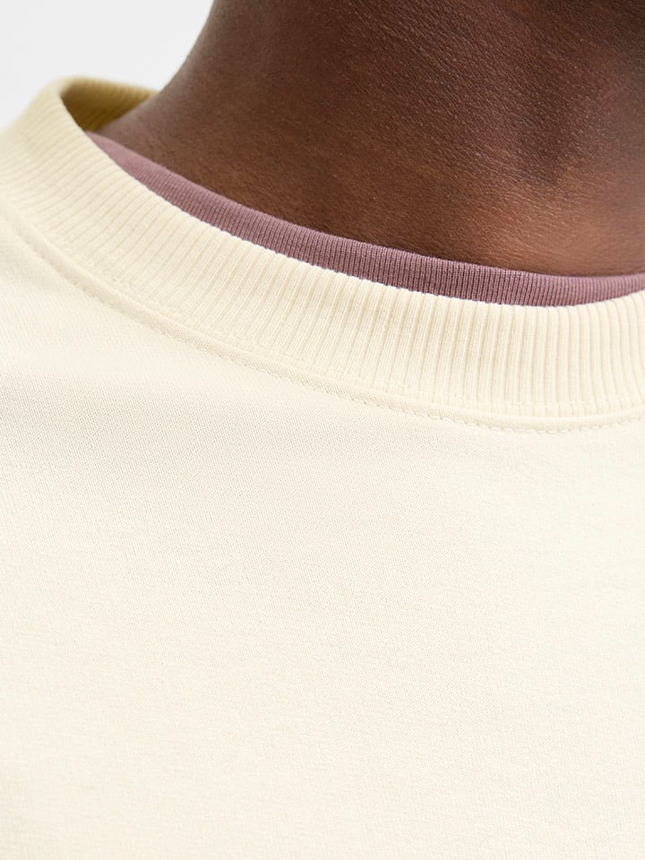 Mikina Jack & Jones Creme 9210189 Sweatshirt in Creme - 5