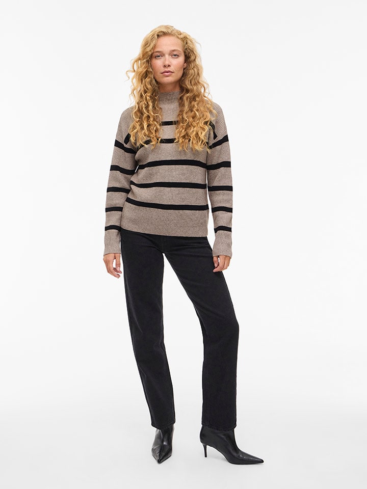 Vila Taupe 5565092 Pullover in Taupe - 3