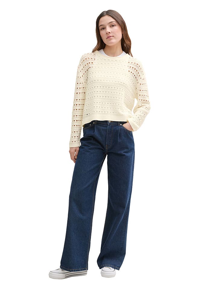 TOM TAILOR Denim Creme 6914953 Pullover in Creme - 3
