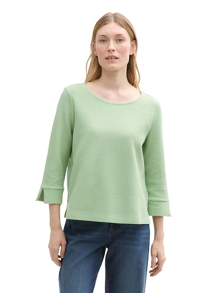 Mikina Tom Tailor Mint 9430998 Longsleeve in Mint - 1