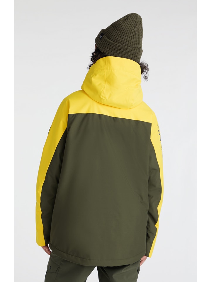 Bunda O'Neill Khaki/ Gelb 564924 Ski-/ Snowboardjacke "Diabase" in Khaki/ Gelb - 2