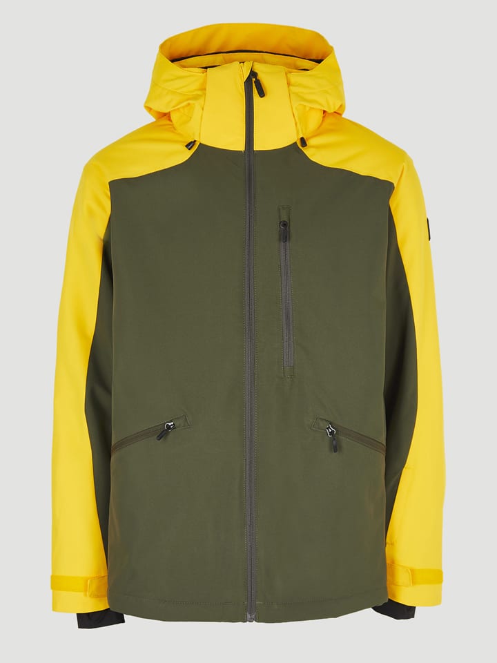 Bunda O'Neill Khaki/ Gelb 564924 Ski-/ Snowboardjacke "Diabase" in Khaki/ Gelb - 3