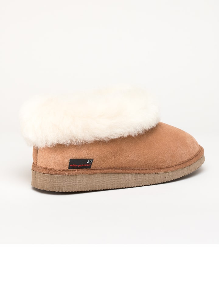 Boty kitz-pichler Beige 5647699 Leder-Hüttenschuhe "Gisi" in Beige - 3