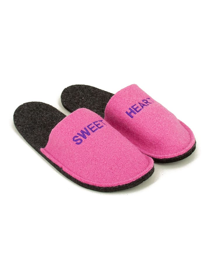 kitz-pichler Pink 751743 Hausschuhe "Happy *Sweet - Heart*" in Pink - 1