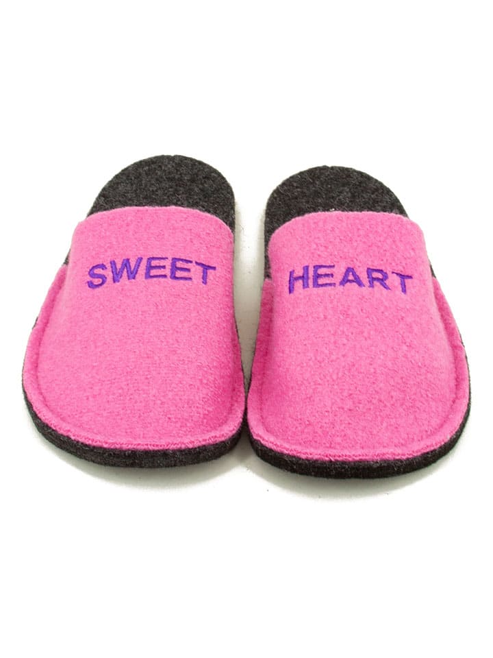 kitz-pichler Pink 751743 Hausschuhe "Happy *Sweet - Heart*" in Pink - 4