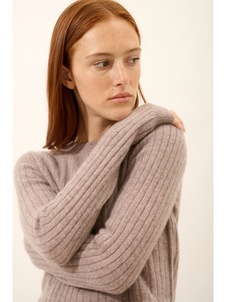 Just Cashmere Grau 4496674 Kaschmir-Pullover "Avana" in Grau - 5