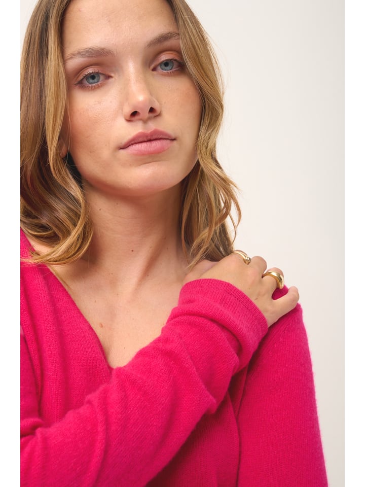 Just Cashmere Pink 9505600 Kaschmir-Pullover "Joan" in Pink - 3