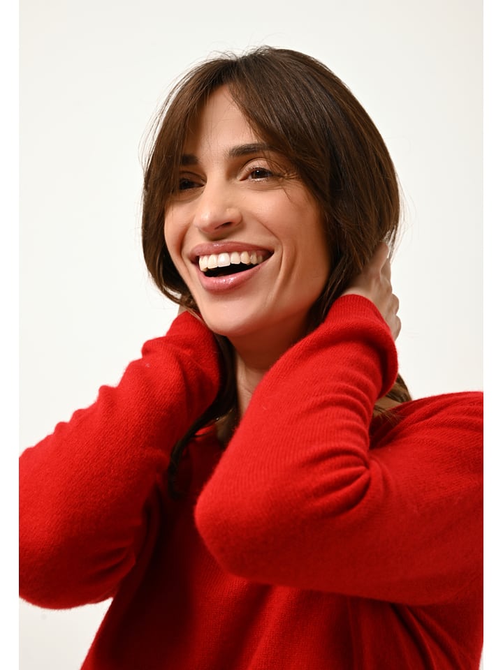 Just Cashmere Rot 456176 Kaschmir-Pullover "Joan" in Rot - 3