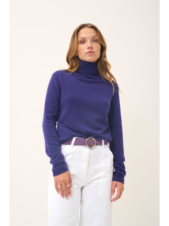 Just Cashmere Lila 4131474 Kaschmir-Rollkragenpullover "Ava" in Lila - 1