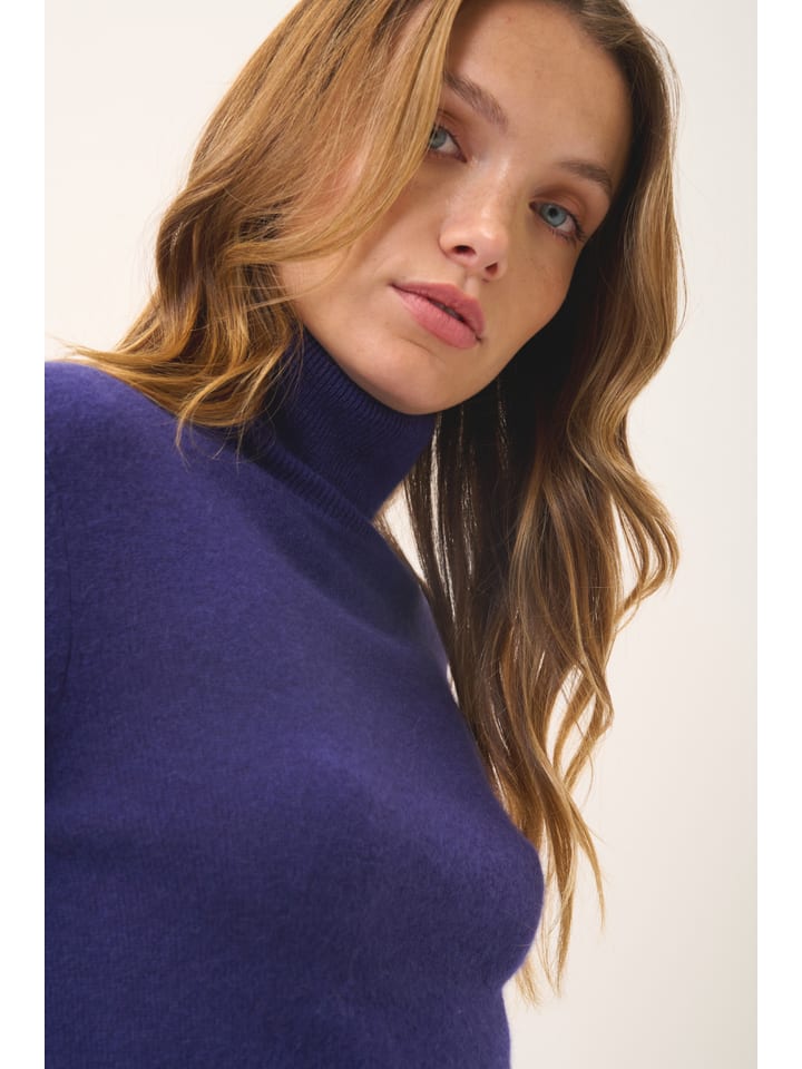Just Cashmere Lila 4131474 Kaschmir-Rollkragenpullover "Ava" in Lila - 3