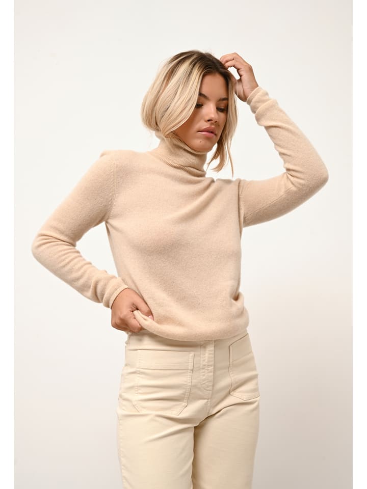 Just Cashmere Beige 5081242 Kaschmir-Pullover "Ava" in Beige - 2