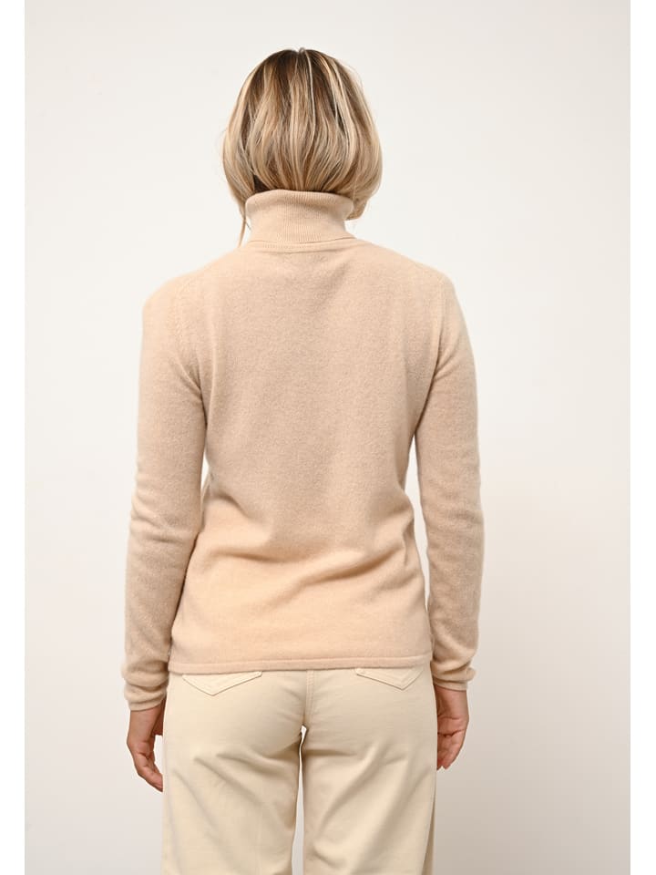 Just Cashmere Beige 5081242 Kaschmir-Pullover "Ava" in Beige - 3