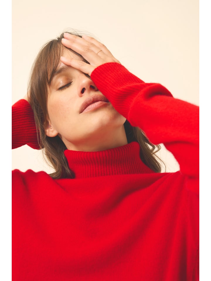 Just Cashmere Rot 6455247 Kaschmir-Rollkragenpullover "Lexie" in Rot - 4