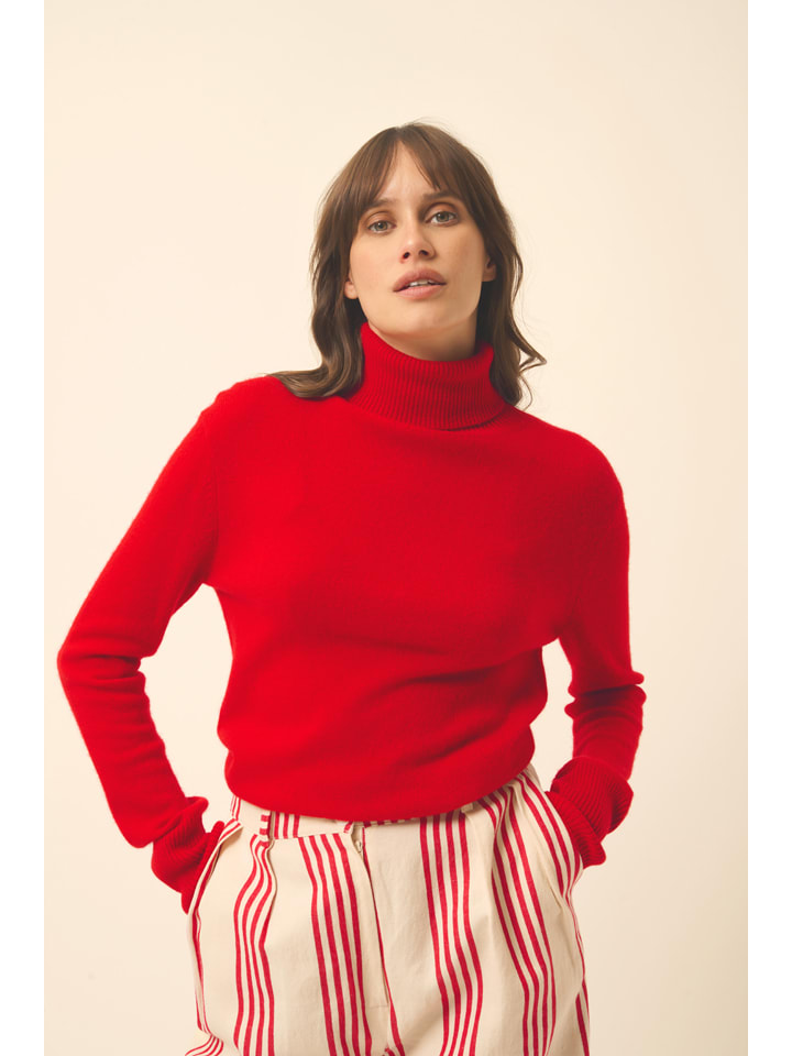Just Cashmere Rot 6455247 Kaschmir-Rollkragenpullover "Lexie" in Rot - 5