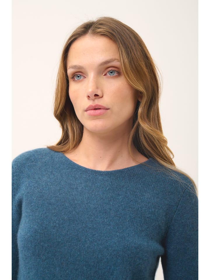Just Cashmere Blau 5502524 Kaschmir-Pullover "Joyce" in Blau - 4
