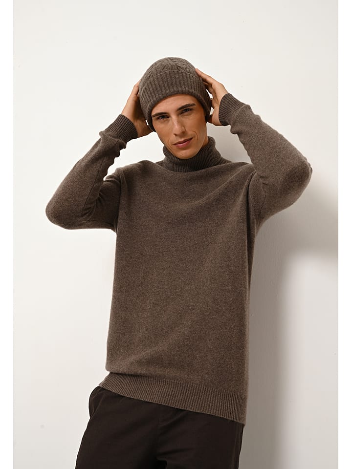 Čepice Just Cashmere Braun 7603764 Kaschmir-Mütze "Cleo" in Braun - 2