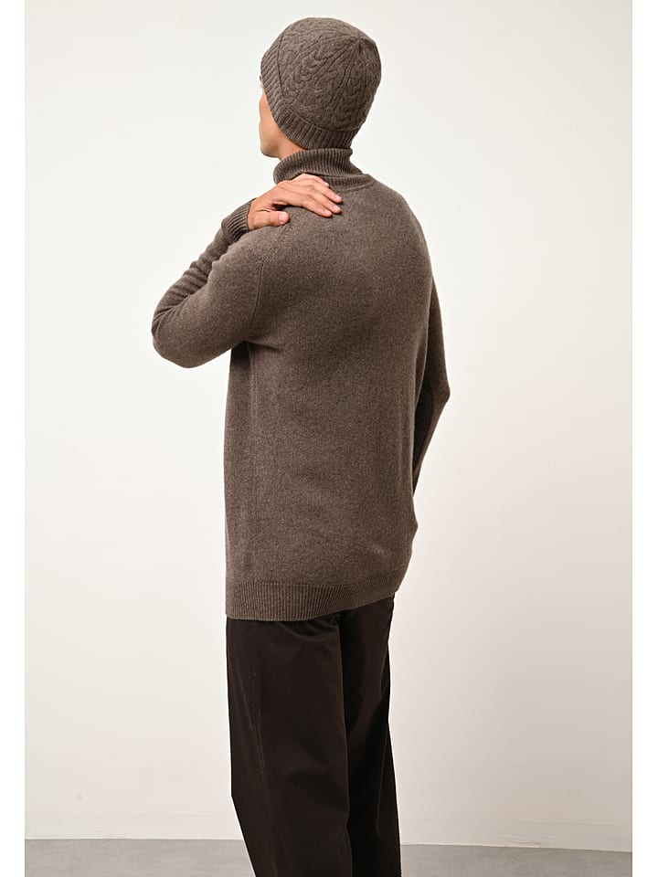 Čepice Just Cashmere Braun 7603764 Kaschmir-Mütze "Cleo" in Braun - 3
