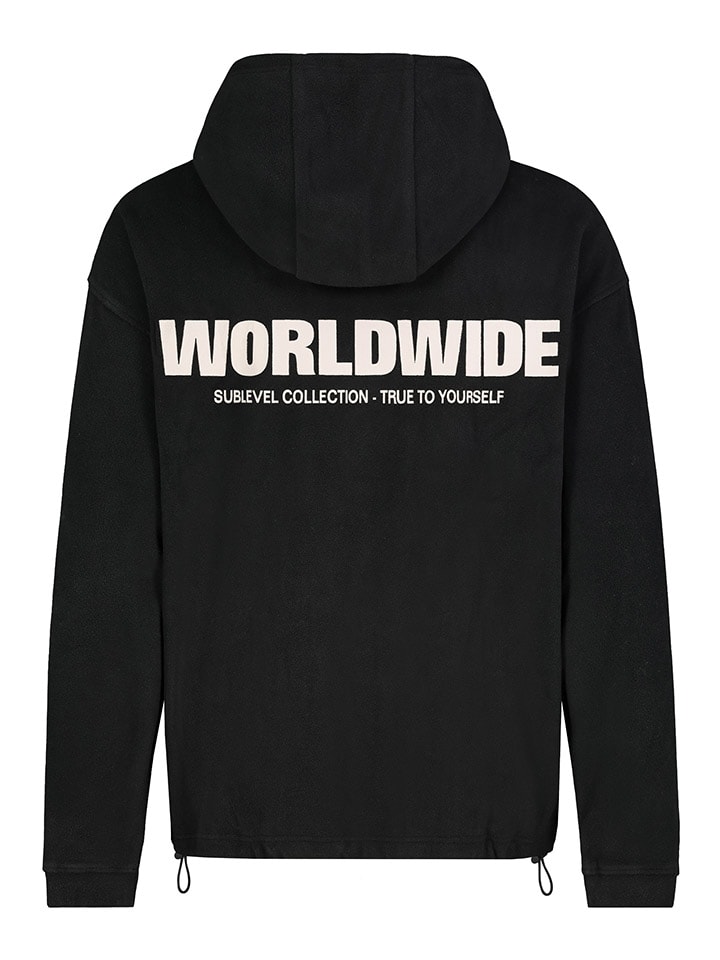 Mikina Sublevel Schwarz 9644750 Fleecehoodie in Schwarz - 2