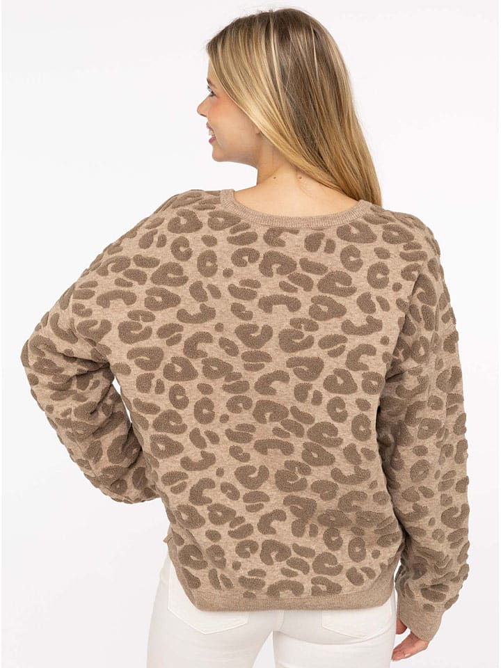 Zwillingsherz Hellbraun 4127591 Pullover "3D Leo" in Hellbraun - 2