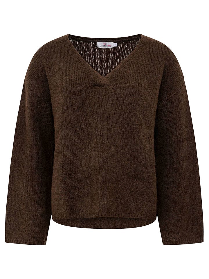 Zwillingsherz Braun 9688496 Pullover in Braun - 1