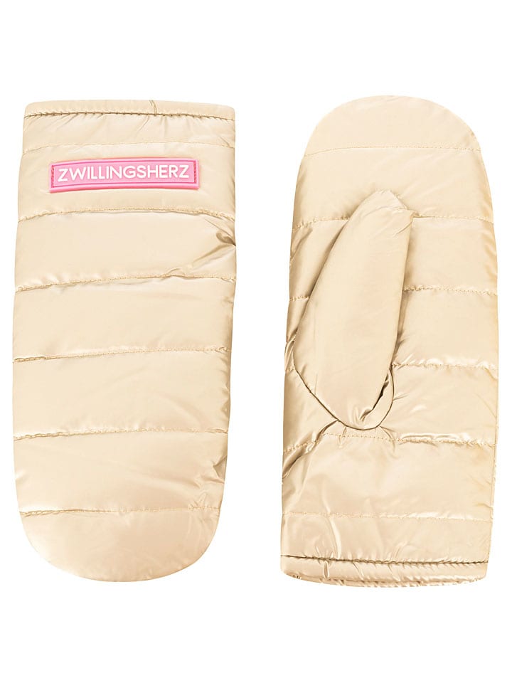 Rukavice Zwillingsherz Beige 3553450 Fäustlinge in Gold - 2