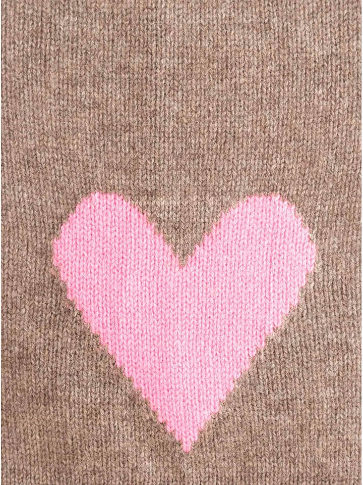 Čepice Zwillingsherz Taupe 3398679 Kaschmir-Beanie in Taupe - 3
