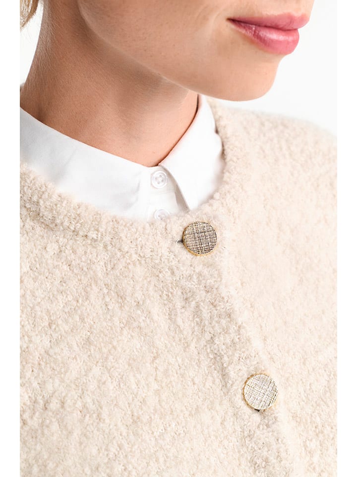 Rich & Royal Creme 8711317 Cardigan in Creme - 4