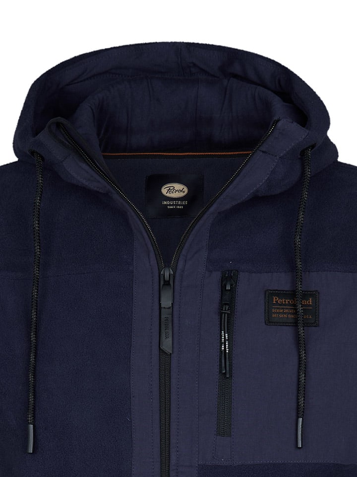 Mikina Petrol Industries Dunkelblau 2485521 Sweatjacke in Dunkelblau - 3