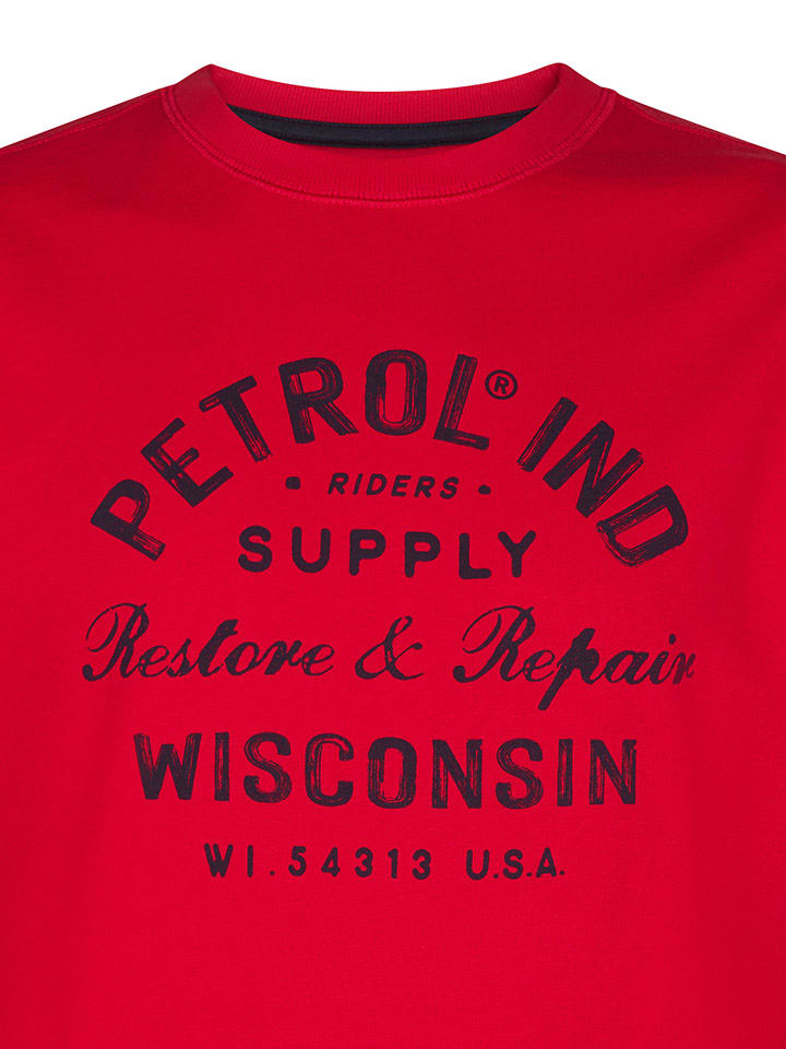 Mikina Petrol Industries Rot 1676023 Sweatshirt in Rot - 3